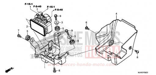 ABS MODULATOR CBR500RAH de 2017
